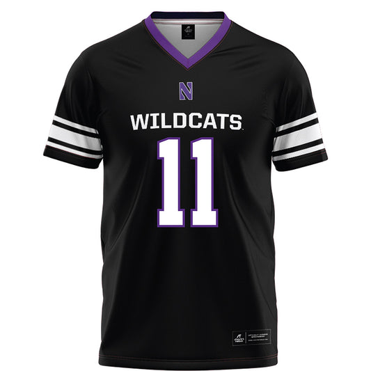 Northwestern - NCAA Football : Keaton Reinke - Black Football Jersey-0