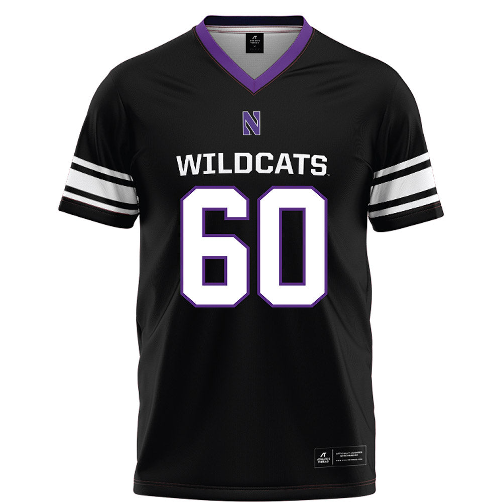 Northwestern - NCAA Football : Hayden Flavin - Black Football Jersey-0