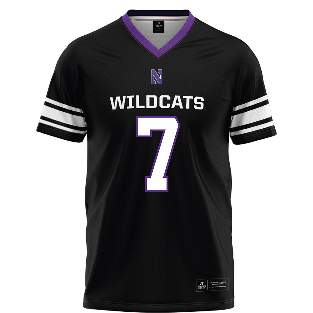 Northwestern - NCAA Football : Ore Adeyi - Black Football Jersey