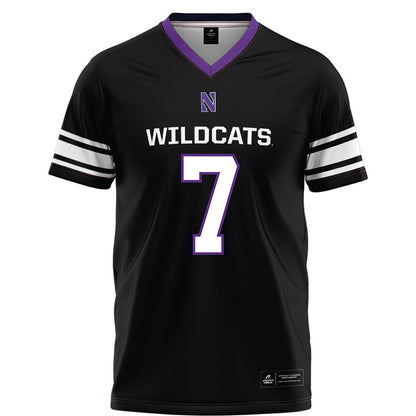 Northwestern - NCAA Football : Ore Adeyi - Black Football Jersey