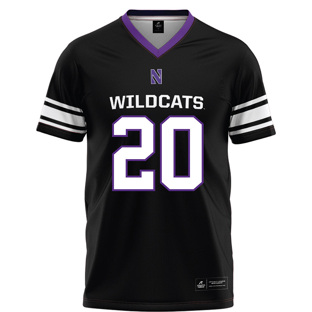 Northwestern - NCAA Football : Chase Farrell - Black Football Jersey-0