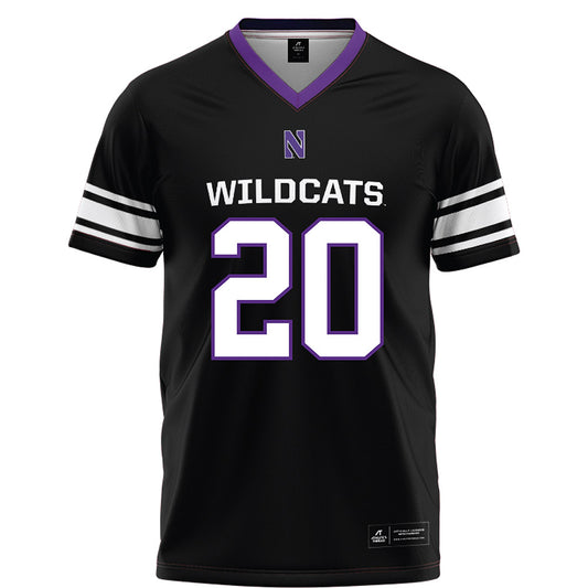 Northwestern - NCAA Football : Chase Farrell - Black Football Jersey-0