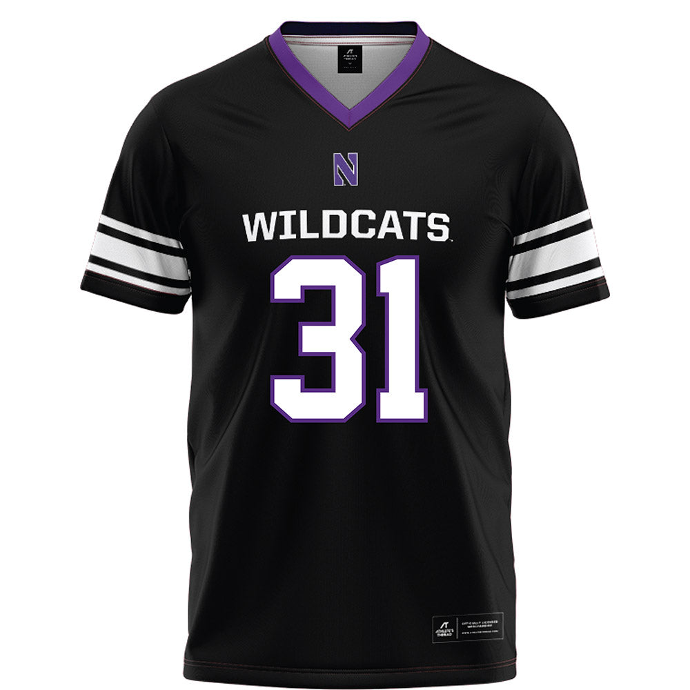 Northwestern - NCAA Football : Tito Williams Jr. - Black Football Jersey-0
