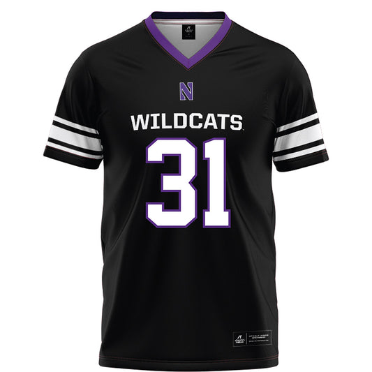 Northwestern - NCAA Football : Tito Williams Jr. - Black Football Jersey-0