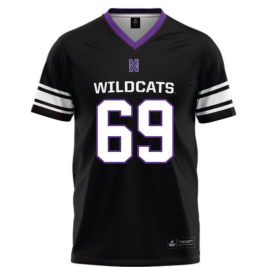 Northwestern - NCAA Football : Patrick Schaller - Black Football Jersey-0