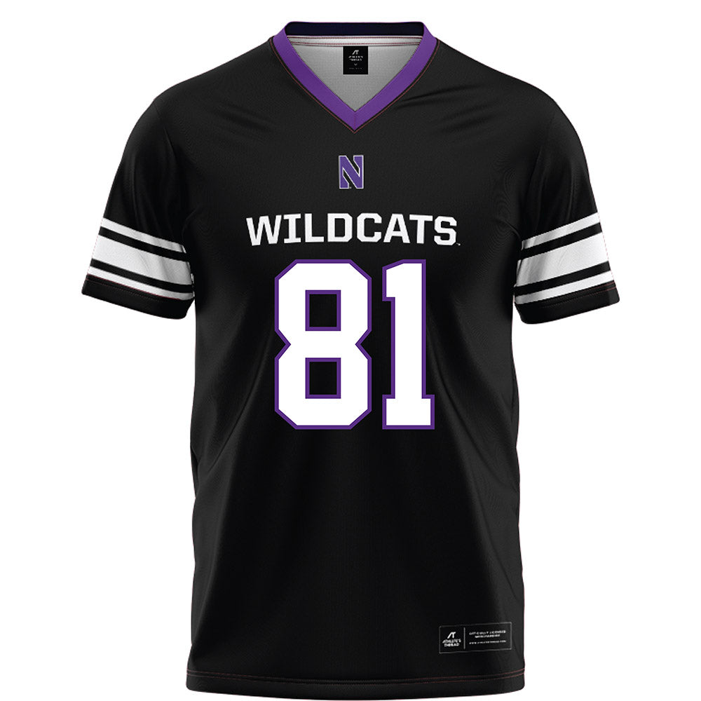 Northwestern - NCAA Football : Christopher Petrucci - Black Football Jersey-0