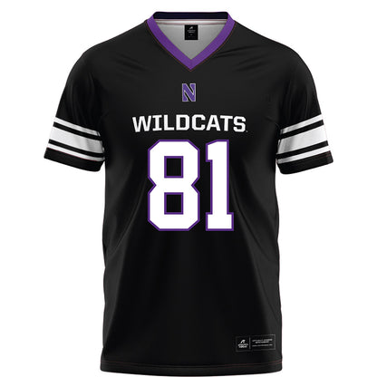 Northwestern - NCAA Football : Christopher Petrucci - Black Football Jersey-0