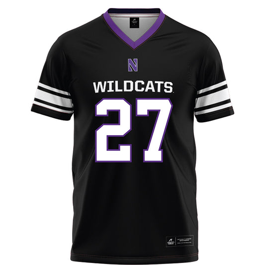 Northwestern - NCAA Football : Gavin Sawchuk - Black Football Jersey-0