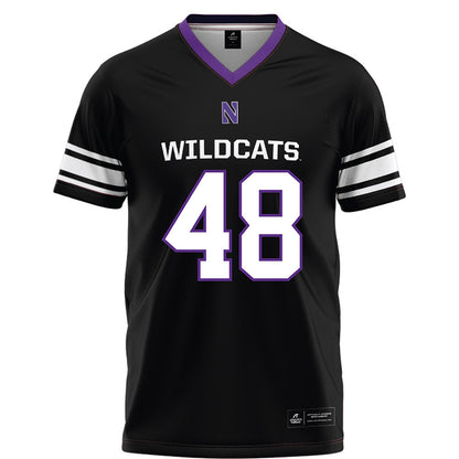 Northwestern - NCAA Football : Tyler Kielmeyer - Black Football Jersey-0