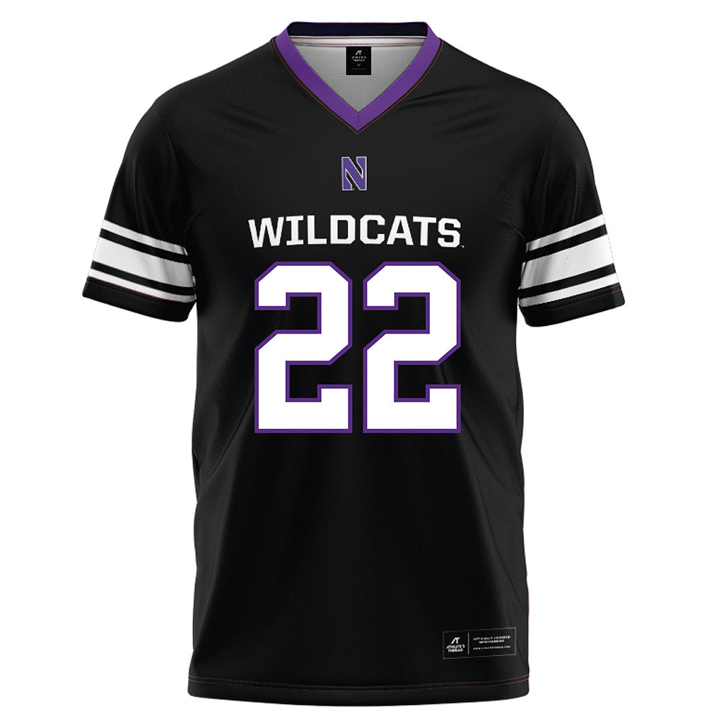 Northwestern - NCAA Football : Daniel Anderson - Black Football Jersey-0