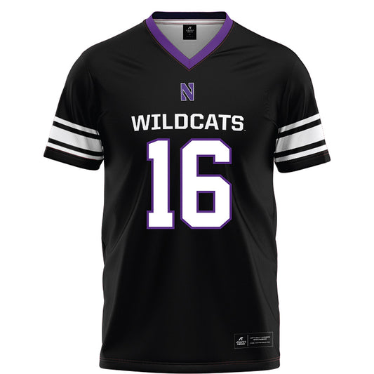 Northwestern - NCAA Football : J.J. Lewis - Black Football Jersey-0