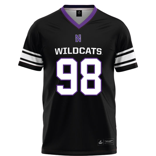 Northwestern - NCAA Football : Noah Sur - Black Football Jersey-0