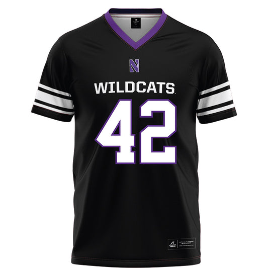 Northwestern - NCAA Football : Nigel Glover - Black Football Jersey-0