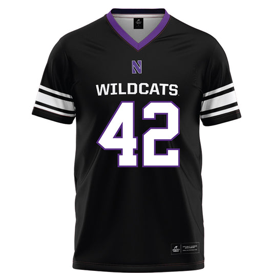 Northwestern - NCAA Football : Nigel Glover - Black Football Jersey-0