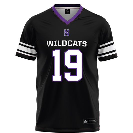 Northwestern - NCAA Football : J.J. Lewis - Black Football Jersey-0