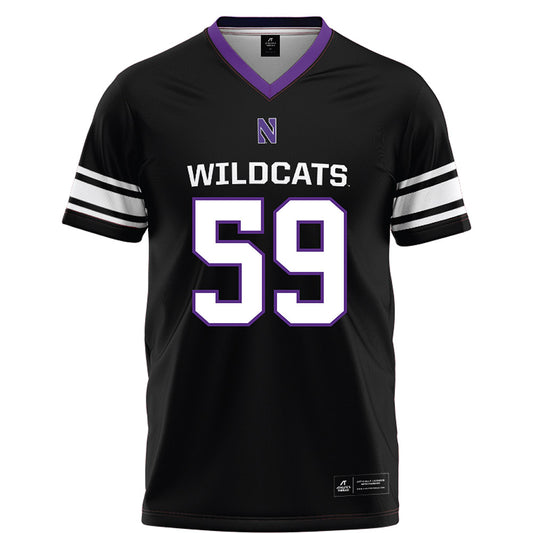 Northwestern - NCAA Football : Jack Trautmann - Black Football Jersey