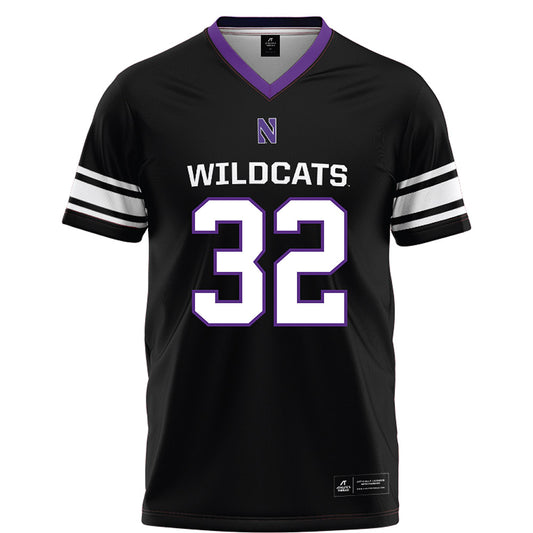 Northwestern - NCAA Football : Matthew Smith - Black Football Jersey