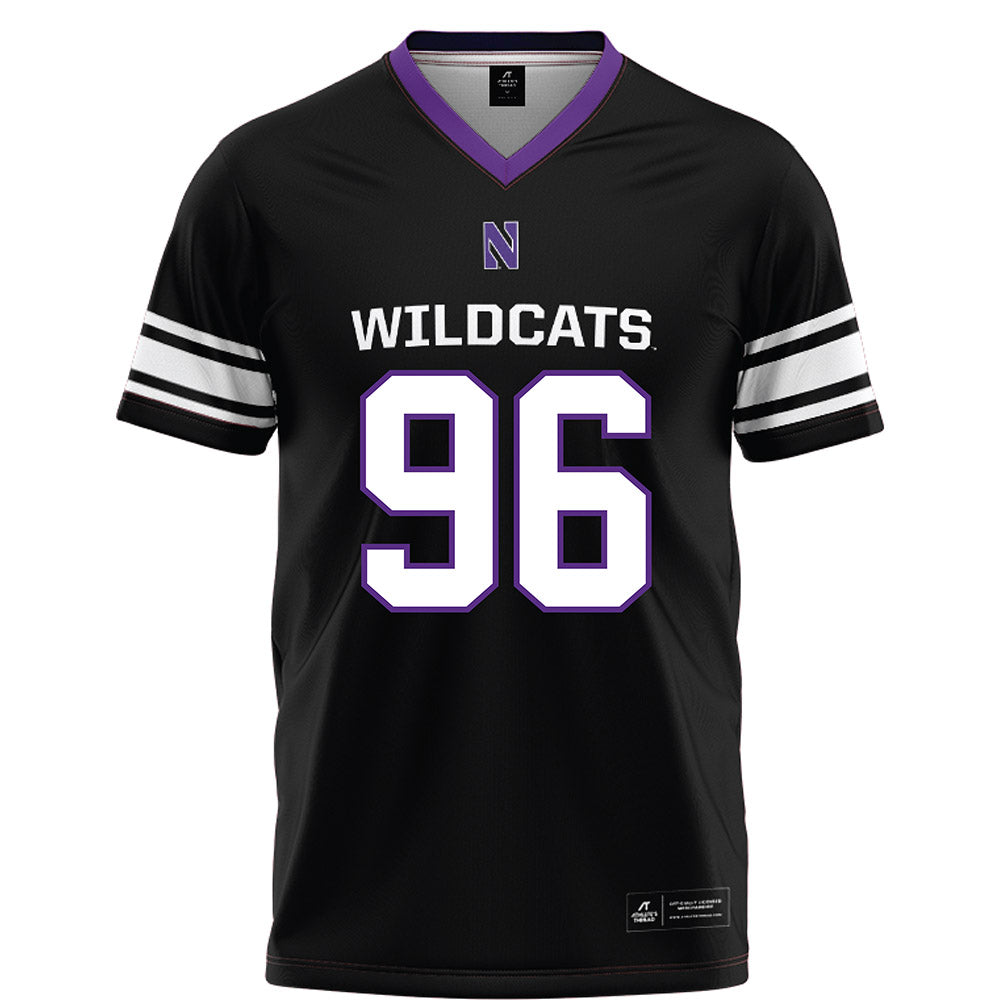 Northwestern - NCAA Football : Jonah Hayes - Black Football Jersey-0