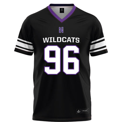 Northwestern - NCAA Football : Jonah Hayes - Black Football Jersey-0