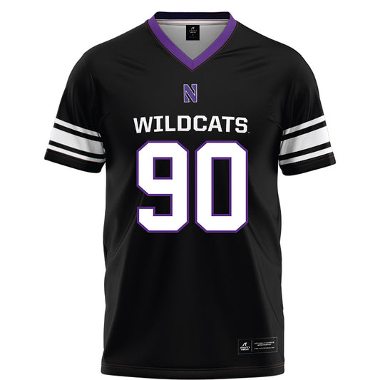Northwestern - NCAA Football : Jack Trautmann - Black Football Jersey-0