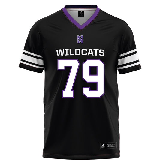 Northwestern - NCAA Football : Jacob Miller - Black Football Jersey-0