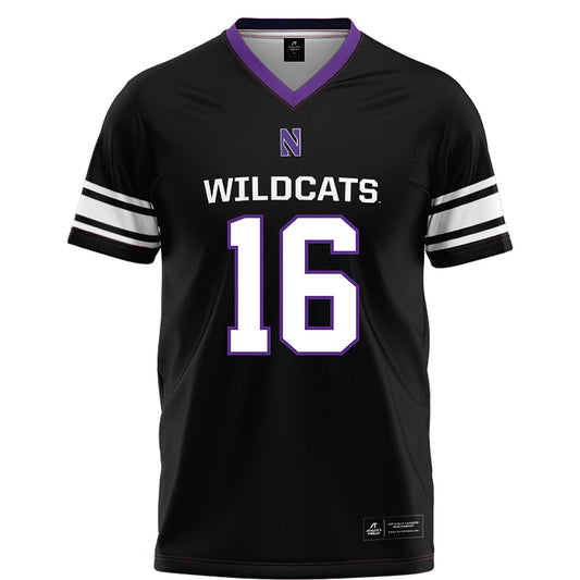 Northwestern - NCAA Football : J.J. Lewis - Black Football Jersey-0