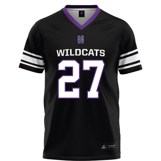Northwestern - NCAA Football : Jack Oyola - Black Football Jersey