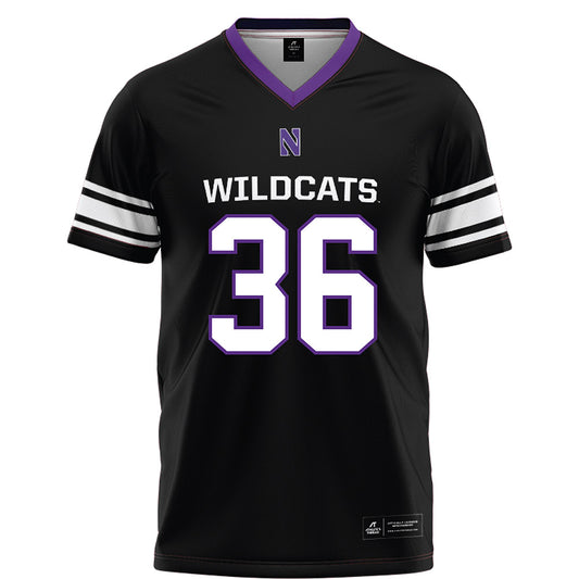 Northwestern - NCAA Football : Nate Dawson - Black Football Jersey-0