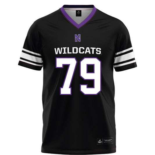 Northwestern - NCAA Football : Jacob Miller - Black Football Jersey-0