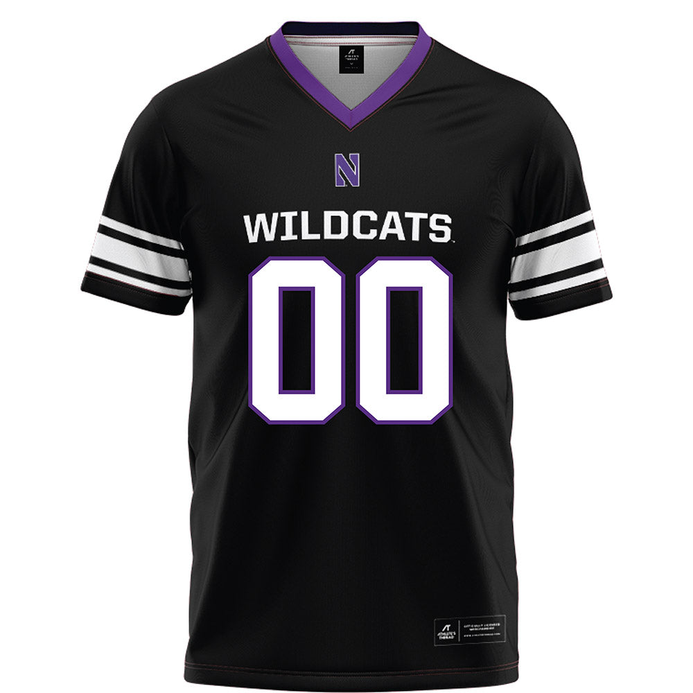 Northwestern - NCAA Football : Jaden McDuffie - Black Football Jersey-0