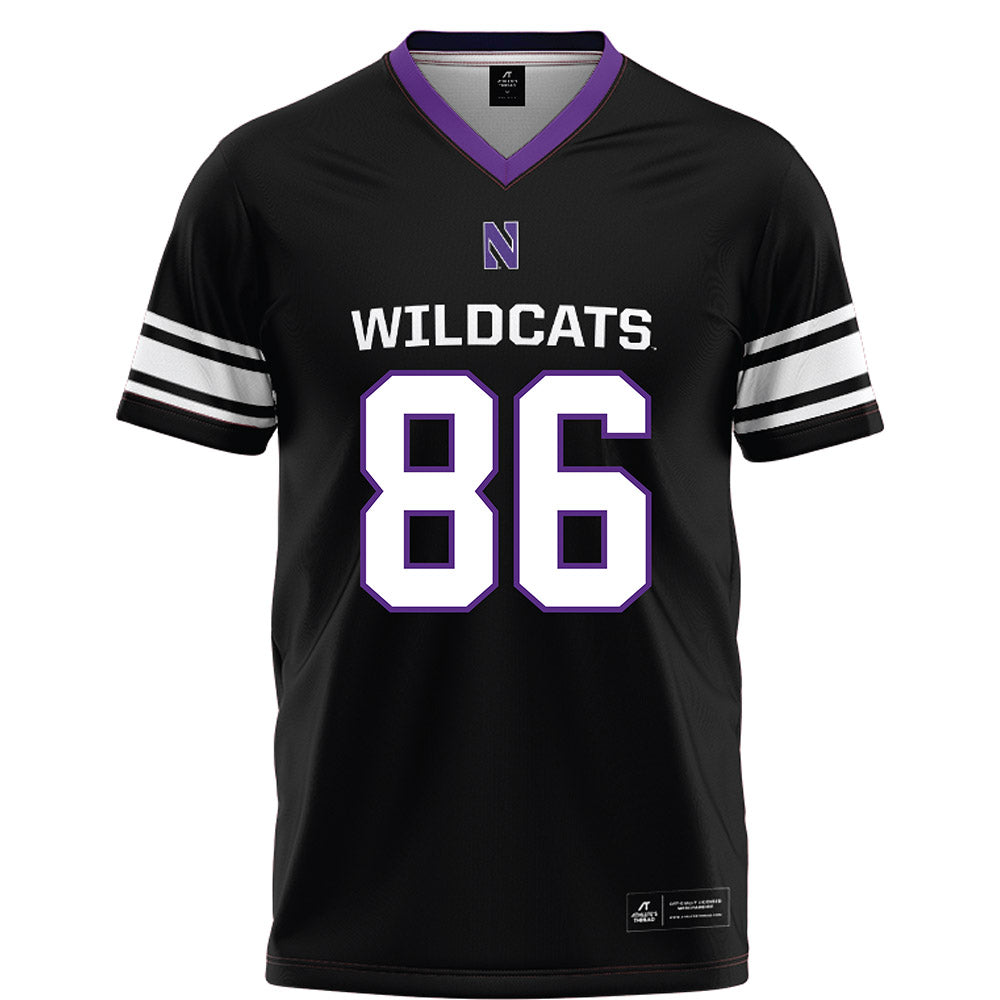 Northwestern - NCAA Football : Alexander Honig - Black Football Jersey-0