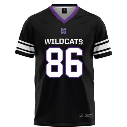 Northwestern - NCAA Football : Alexander Honig - Black Football Jersey-0