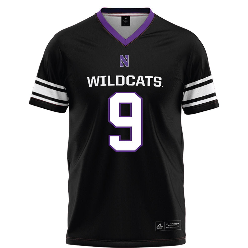 Northwestern - NCAA Football : Braden Turner - Black Football Jersey-0