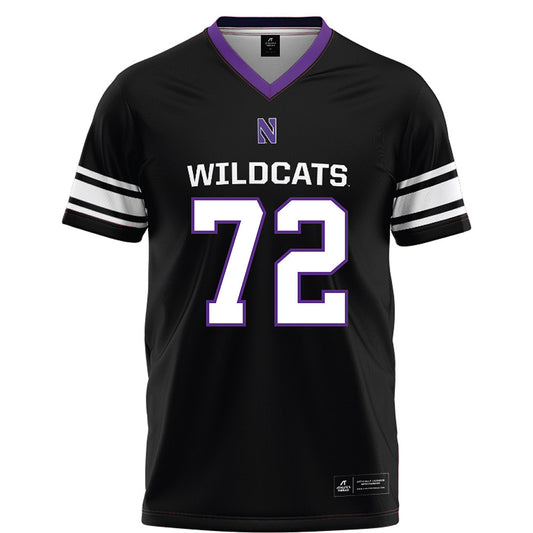 Northwestern - NCAA Football : Jack Fuchs - Black Football Jersey-0