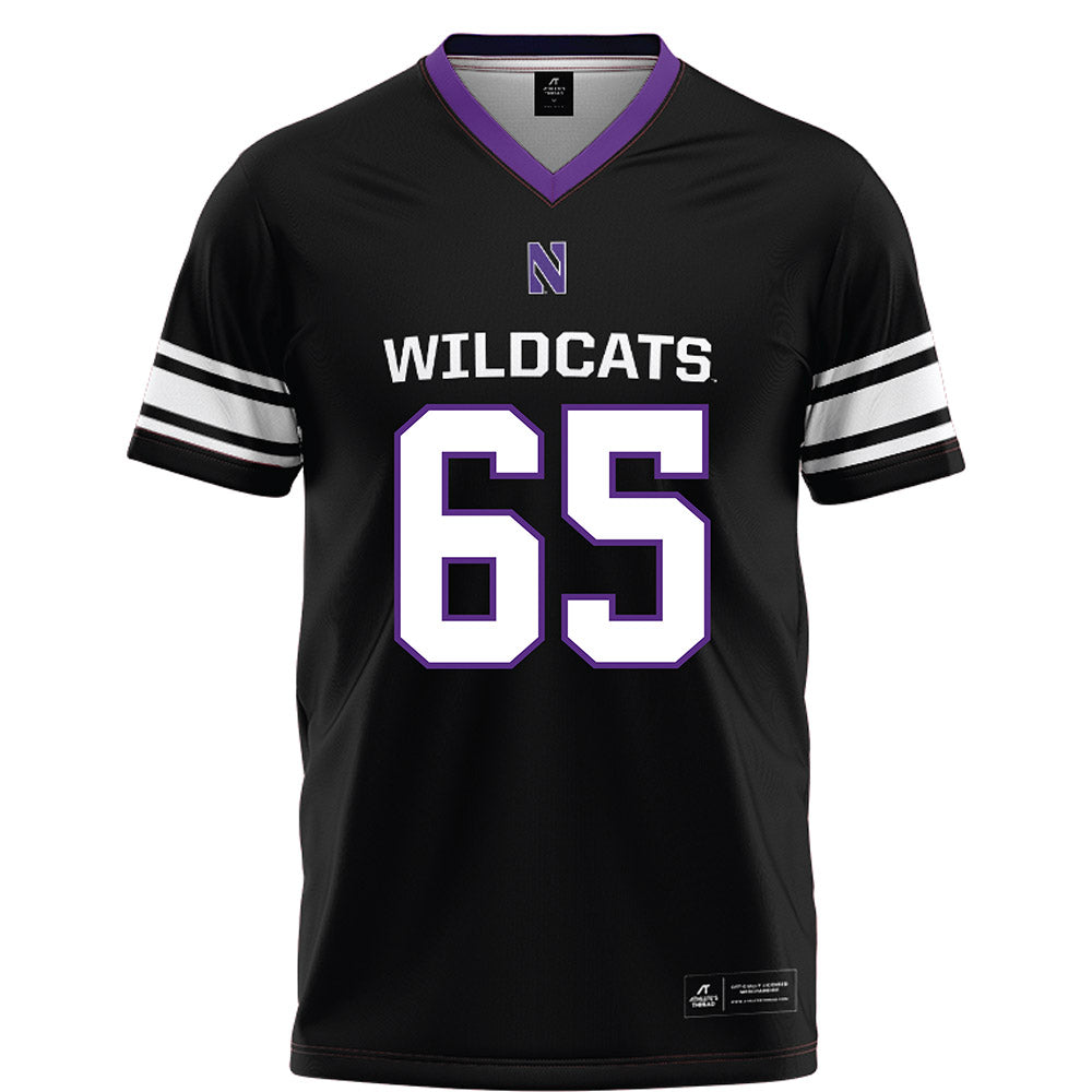 Northwestern - NCAA Football : Jackson Carsello - Black Football Jersey-0