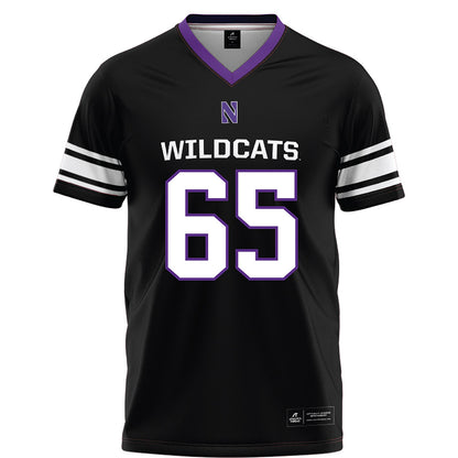 Northwestern - NCAA Football : Jackson Carsello - Black Football Jersey-0