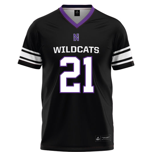 Northwestern - NCAA Football : Damon Walters - Black Football Jersey