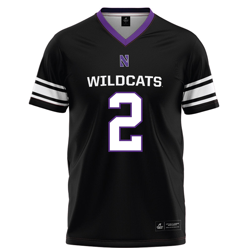 Northwestern - NCAA Football : Kobie McKinzie - Black Football Jersey-0