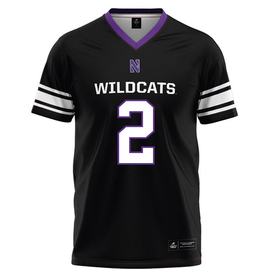 Northwestern - NCAA Football : Kobie McKinzie - Black Football Jersey-0