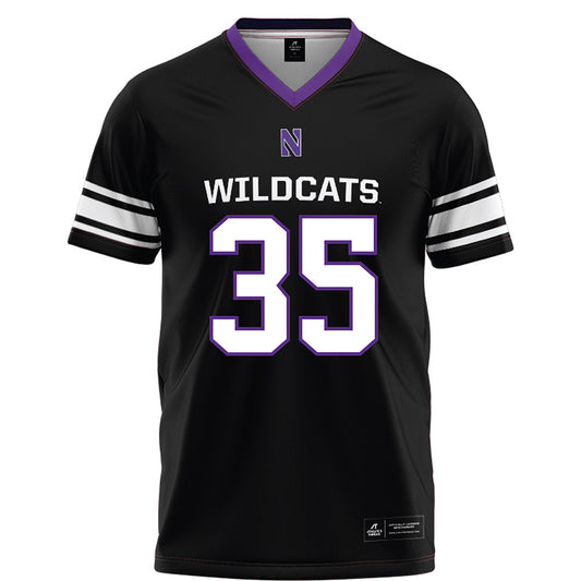 Northwestern - NCAA Football : Sean Martin - Black Football Jersey-0