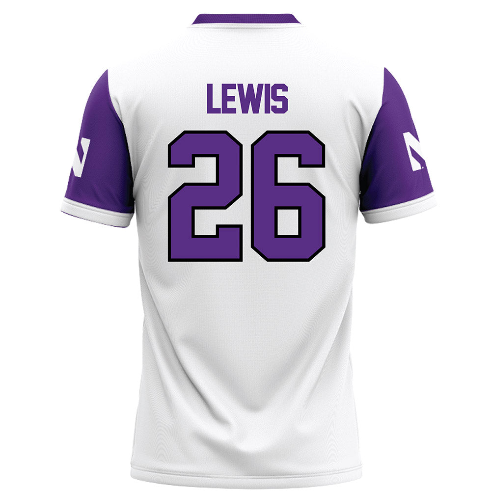 Northwestern - NCAA Football : Jalen Lewis - White Football Jersey