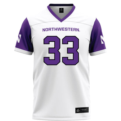 Northwestern - NCAA Football : Braydon Brus - White Football Jersey