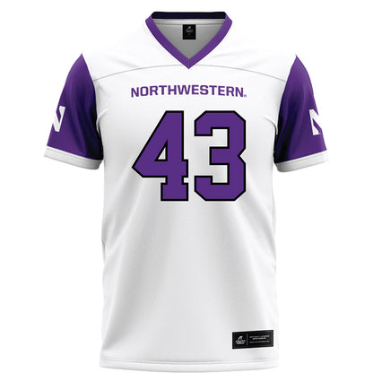 Northwestern - NCAA Football : Will Halkyard - White Football Jersey
