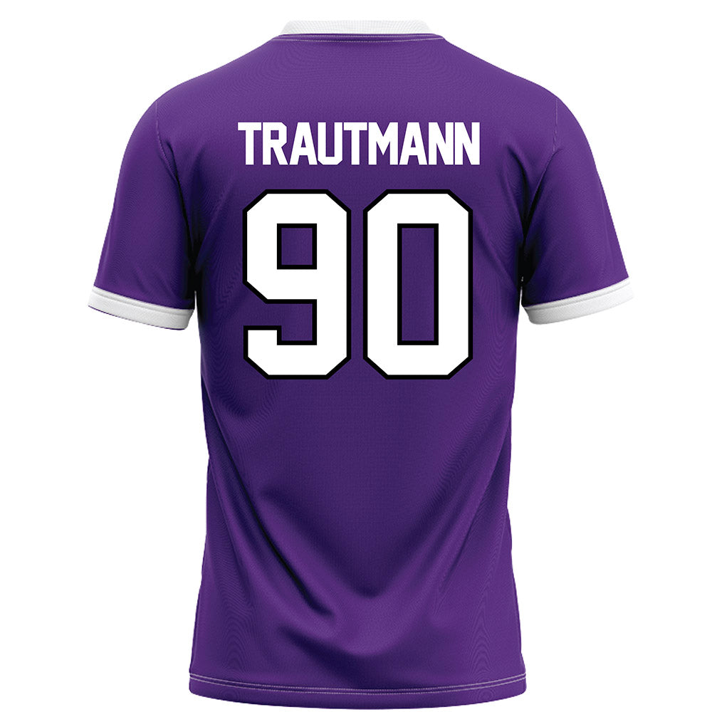 Northwestern - NCAA Football : Jack Trautmann - Fashion Jersey Football Jersey-1