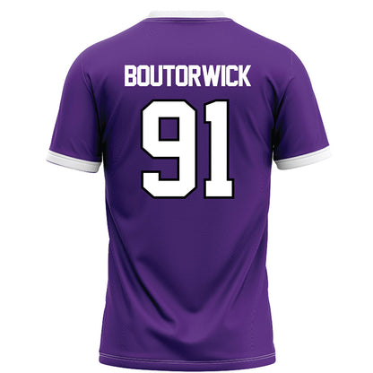 Northwestern - NCAA Football : Evan Boutorwick - Fashion Jersey Football Jersey-1