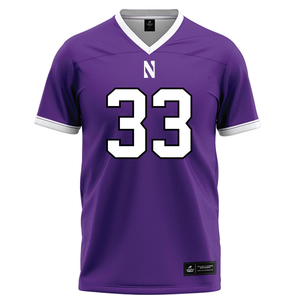 Northwestern - NCAA Football : Braydon Brus - Fashion Jersey Football Jersey