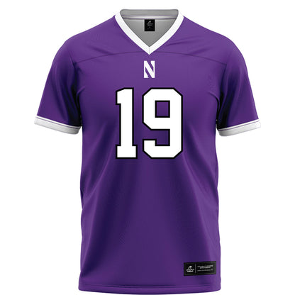 Northwestern - NCAA Football : J.J. Lewis - Fashion Jersey Football Jersey-0