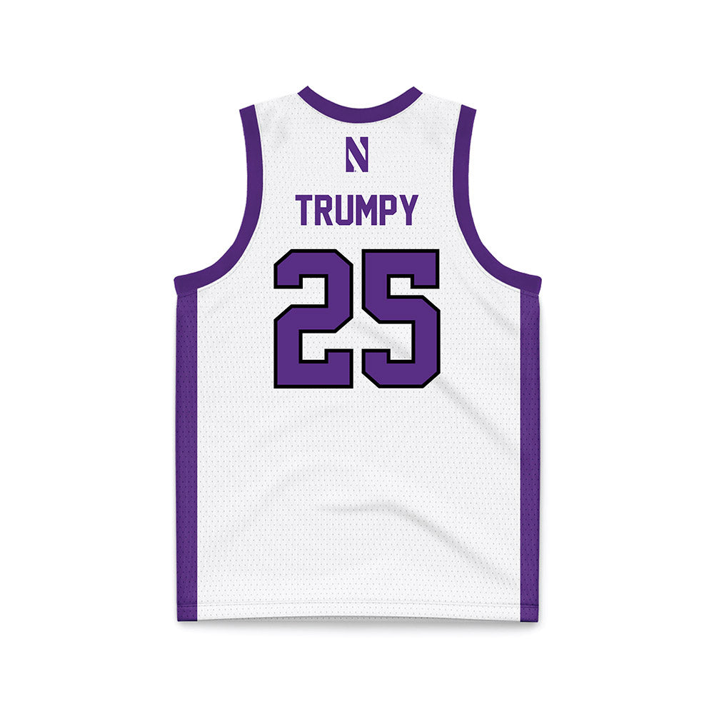 Northwestern - NCAA Women's Basketball : Lauren Trumpy - White Basketball Jersey