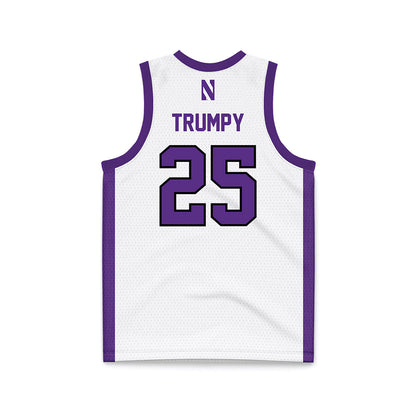 Northwestern - NCAA Women's Basketball : Lauren Trumpy - White Basketball Jersey