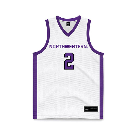Northwestern - NCAA Men's Basketball : Nicholas Martinelli - White Basketball Jersey